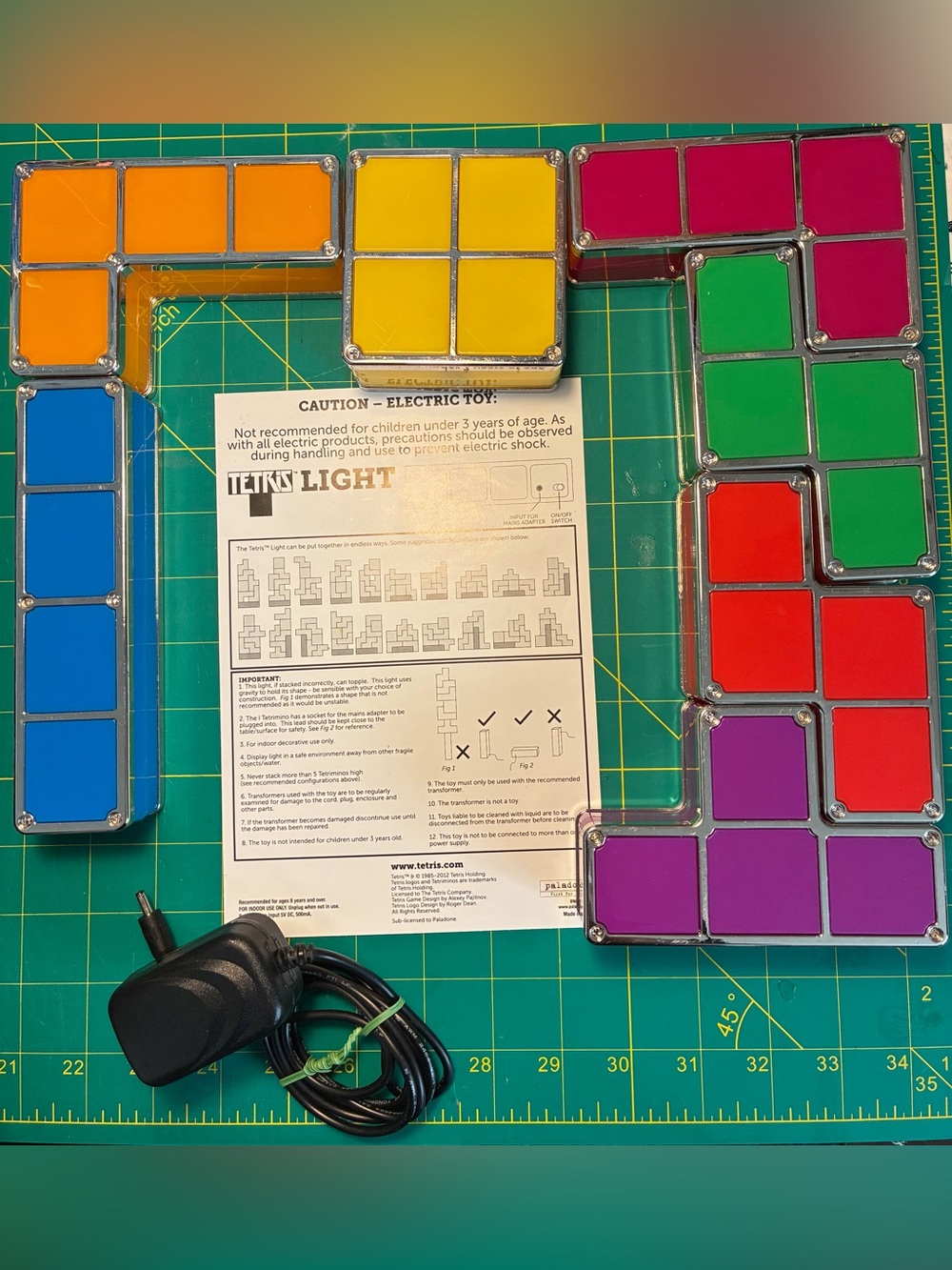 Colorful LED Tetris Wall Light - Multi Color - Picture 3 of 15